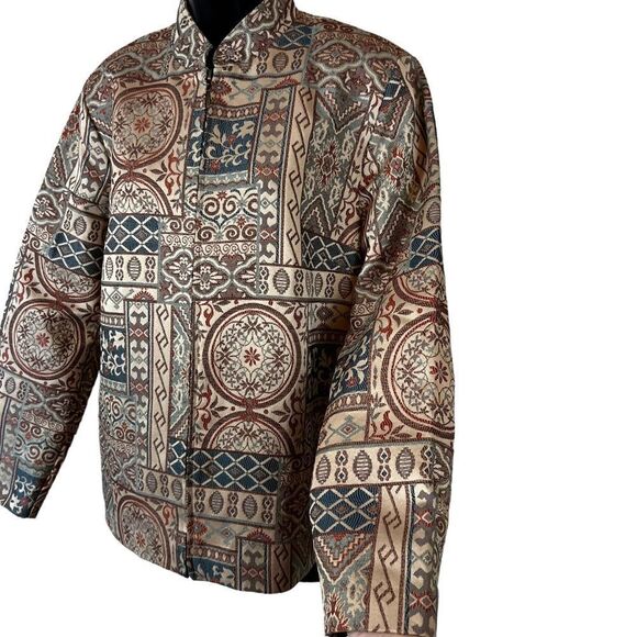 VINTAGE ALFRED DUNNER TAPESTRY PAtCHWORK JACKET - Picture 5 of 13